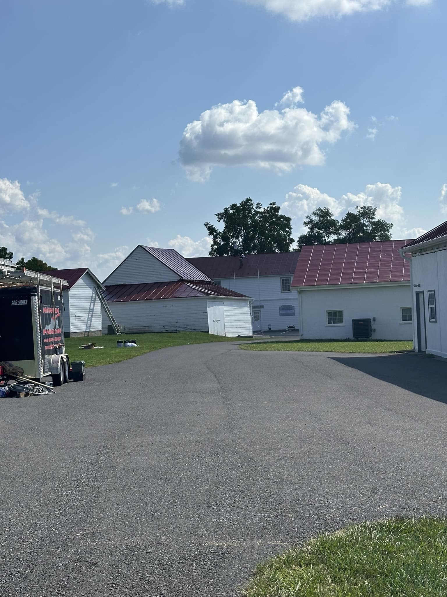 Farm building restoration and painting