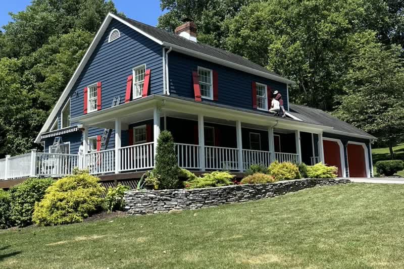 Professional exterior painting by Newlin Painting in Winchester, VA