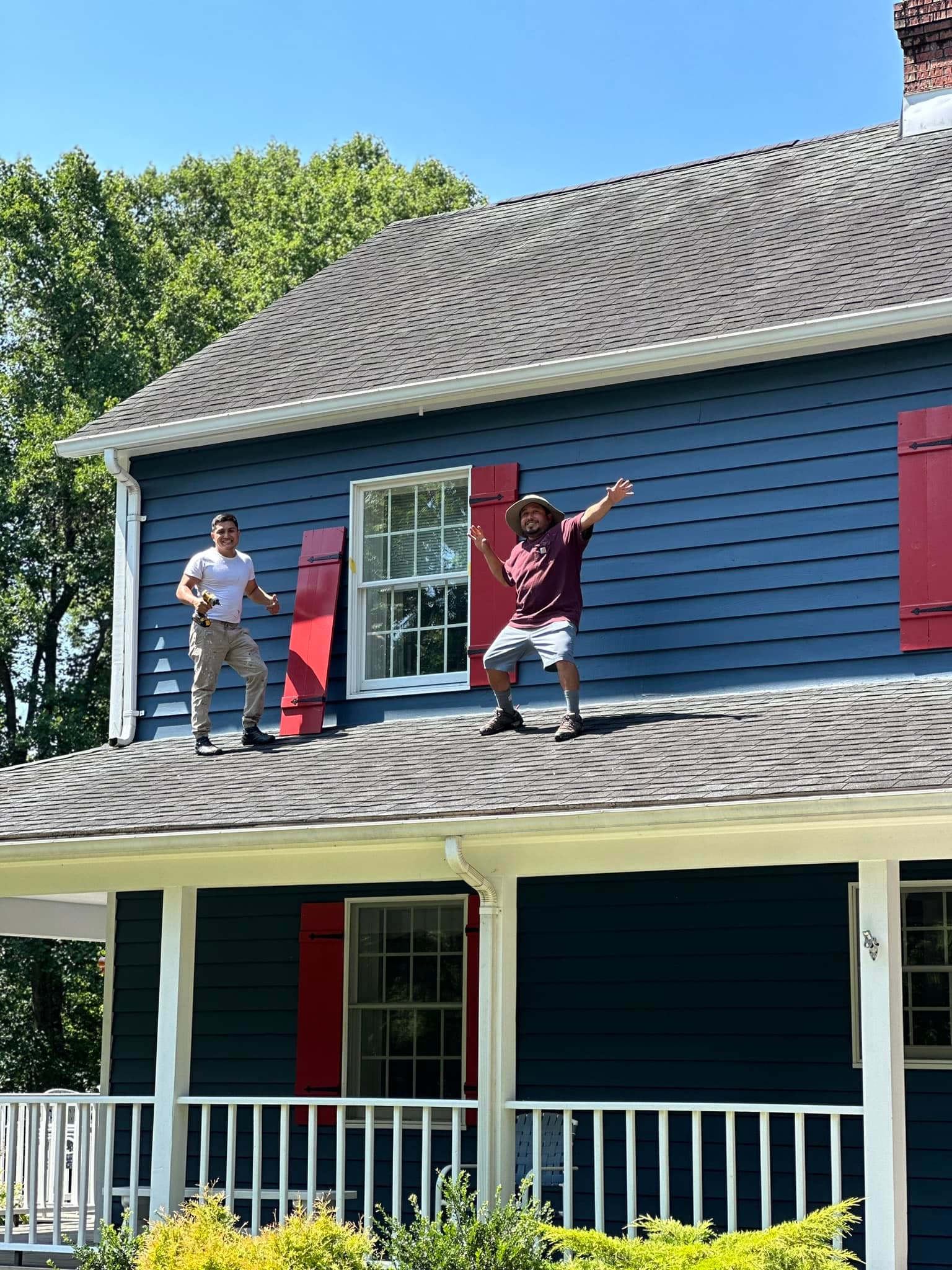 Home exterior painting transformation